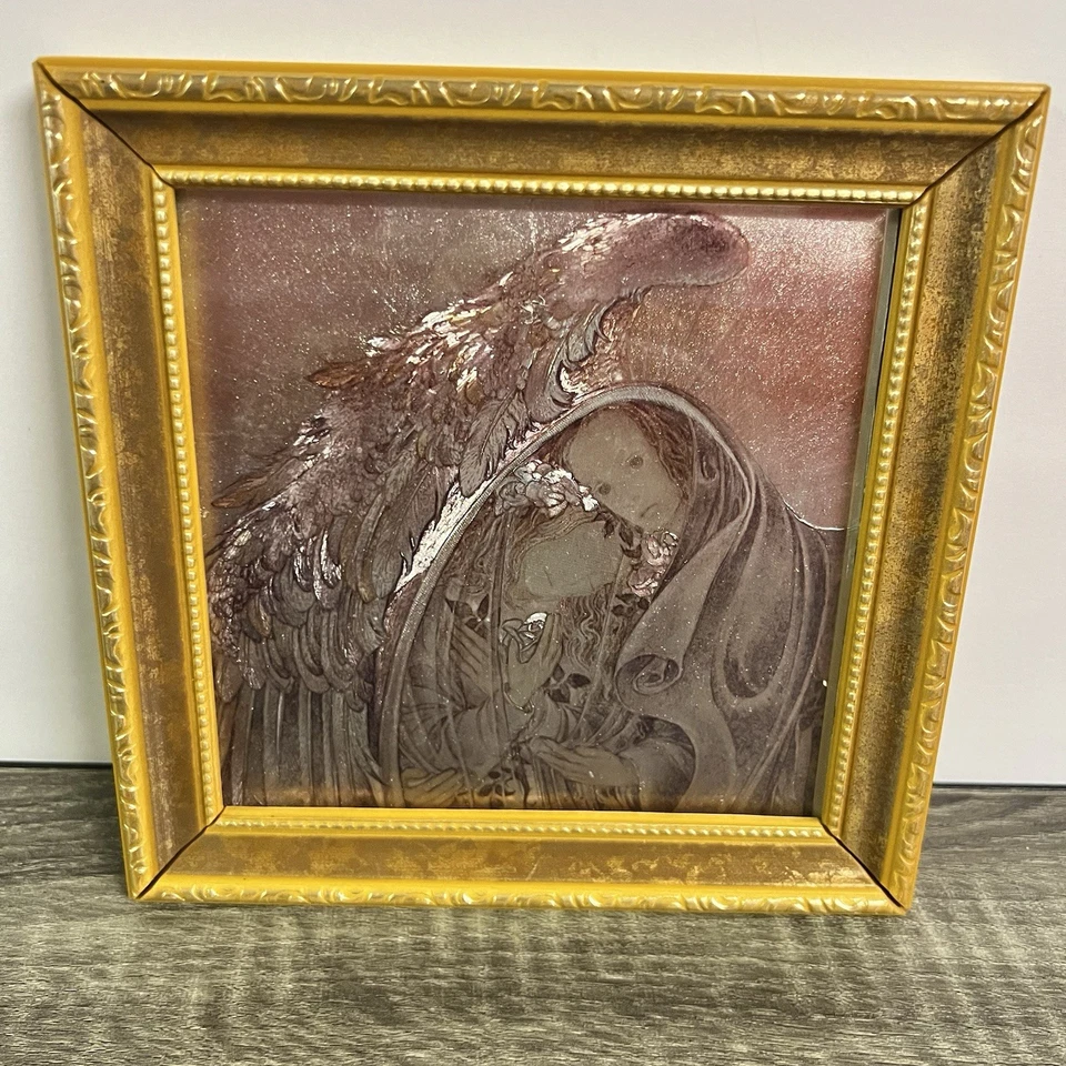 Ángel Refugio Niña Con Alas Sulamith Wulfing Holográfico Original Impresión '97 Foto 2 de 4