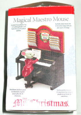 MR. CHRISTMAS MAGICAL MAESTRO MOUSE 2013 -ANIMATED, PIANO, 12