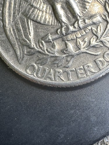 1965 USA Washington Quarter No Mint Mark Filled Letters Multiple Errors  - Picture 4 of 10