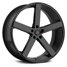 Cavallo Clv-5 Wheels 22x9 35 5x112 66.56 Black Rims Set Of 4