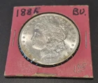 BEAUTIFUL 1885 MORGAN SILVER DOLLAR BU  BEGINNING TO GOLD TONE