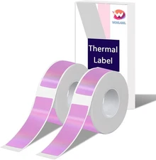 D30 Holographic Thermal Labels, D30 Label Maker Tape Refill, 12x40mm (0.47"x1.57
