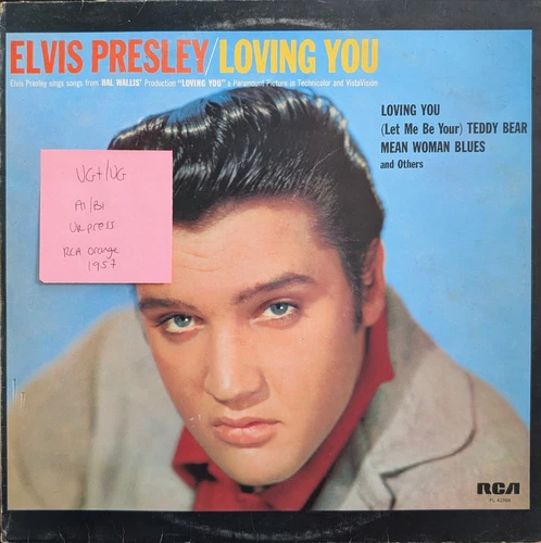 Elvis Presley Loving You Vinyl Record VG+/VG PL-42358 1957