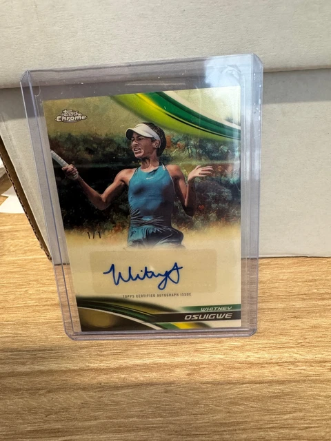 2025 Topps Chrome Whitney Osuigwe Auto Tennis  Superfractor 1/1 Rare!!