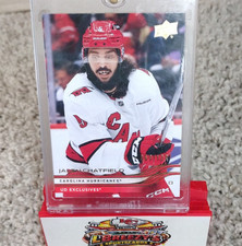 Upper Deck 2025-26 Series 1 Exclusives Jalen Chatfield Hurricanes #29 /100