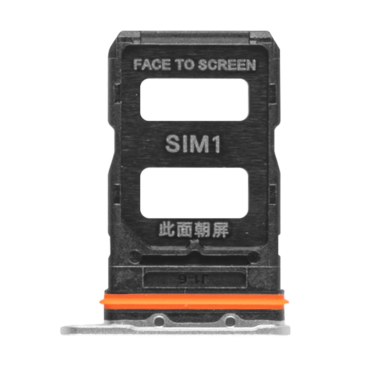 Support SIM Xiaomi 14 Ultra Clappio blanc pour réparer votre slot