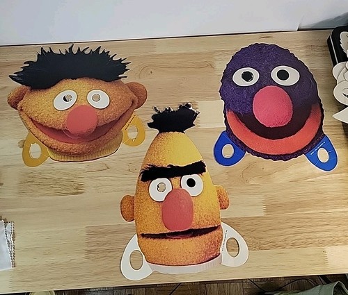 Sesame Street Muppet Masquerade Vinyl 3 Lp Set Record Album With 7 Masks - Picture 8 of 24
