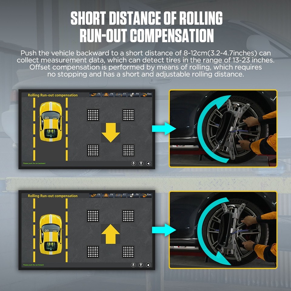3D Wheel Alignment Machine Fully Automatic Tire Wheel Aligner for 2&4 ...