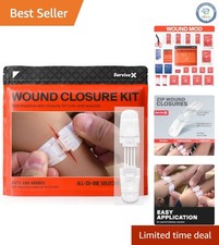 34 Zip Stitch Wound Closure Strips - Sterile, Safe, and Non-Invasive Healing