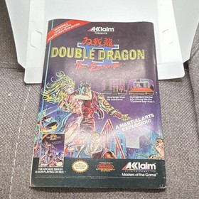 Acclaim Double Dragon II The Revenge NES Original Box Art Insert