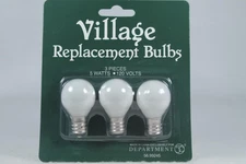 Dept 56 Village Acc'y. Replacement Bulbs 5 Watt 120 Volt Set of 3  56.99245 New!