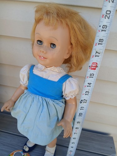 Bambola originale Chatty Cathy 1959 occhi azzurri bionda in scatola non parlante - Mattel - Foto 2 di 19