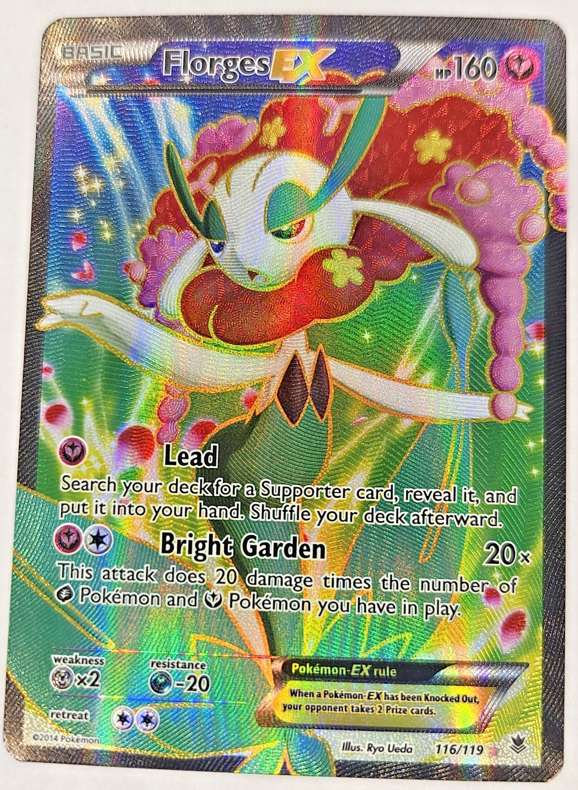 Florges EX (116 Full Art) 116/119 XY - Phantom Forces - NM Or Better