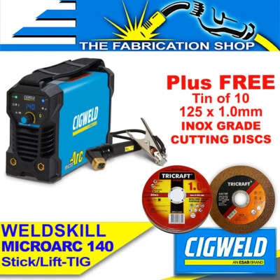 Cigweld 140A DC Weldskill Welder Microarc Stick Lift TIG Arc Portable W1008162 - Bild 1 von 4