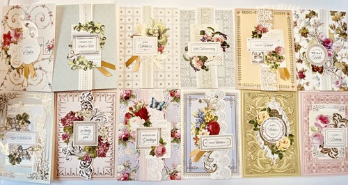 Anna Griffin entzückende Karten, Collage Topper, Elfenbein Umschläge + 5 DCWV Minis! - Bild 3 von 12