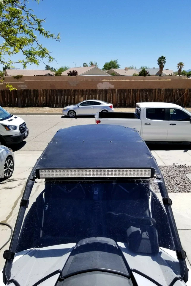 For 13-18 Can-Am Maverick 1000 Max and Commander 4 Door Black Hard Aluminum Roof Foto 4 de 4