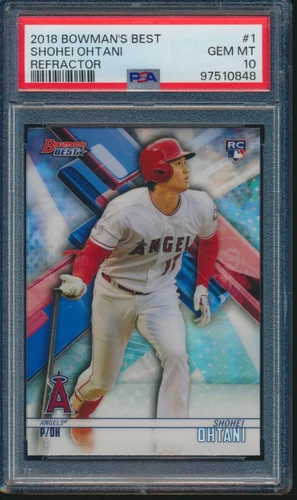 PSA 10 SHOHEI OHTANI 2018 Bowman's Best #1 REFRACTOR Angels Rookie RC GEM MINT