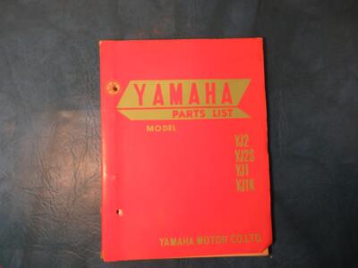 Yamaha Parts List 1968 Models YJ2, YJ2S, YJ1, YJ1K original CD199