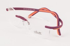 SILHOUETTE 1565 Purple Rimless Eyeglasses 406051 53mm SMALL