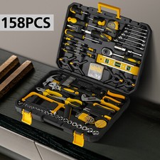 158pcs DIY Household Hand Tool Kit Set Home With Organiser Heavy Duty Tools Box