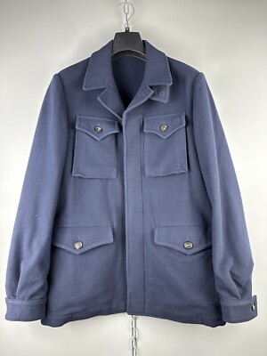 Massimo Alba Mens Virgin Wool Luxury Button Casual Sport Coat Jacket Size 48 / M