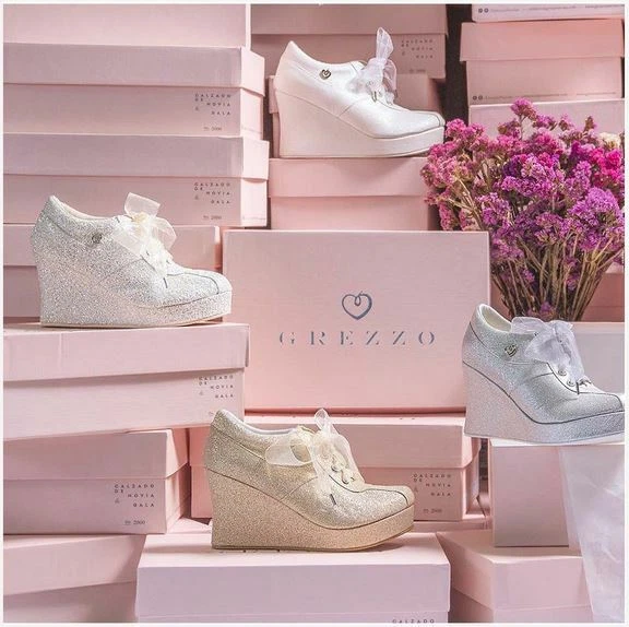 Zapatos de mujer Grezzo modelo 2000 plataforma cuña moda novia y gala Foto 4 de 4