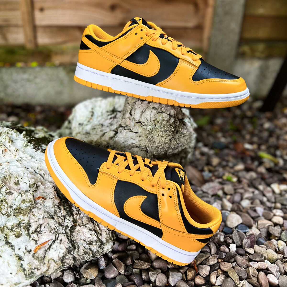 Nike Dunk Low Retro Goldenrod Black / Yellow DD1391-004 UK8 Nike Dunk Low Retro Goldenrod Black / Yellow DD1391-004 UK8