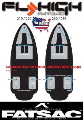 FATSAC SUPER AIR NAUTIQUE ADDITIONAL WAKEBOARD FLY HIGH BOAT BALLAST BAGS, W760