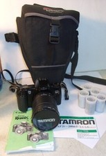 1990's Canon EOS Rebel XS Camera TAMRON 71D Lens, Case, Film UNTESTED