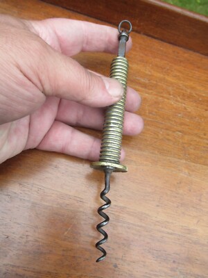 C19 Korkenzieher Mechanismus Kings Zahnstange und Ritzel gerader Schnitt Messing Gewindeteile