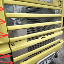 High Polished Front Blinds Grill S.Steel for Scania 1998-2004 / L cab
