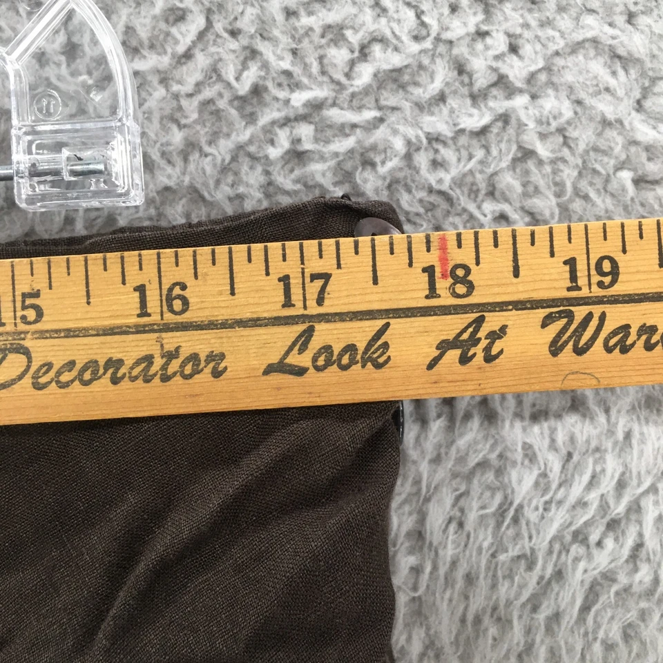 Falda midi de lino Chicos para mujer 3 marrón línea A plana frontal cremallera lateral forrada informal Foto 4 de 4