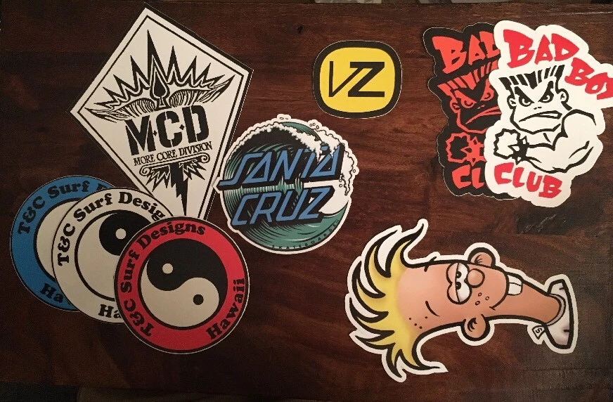 Surf Sticker Pack T&C, Rip Curl, Local Motion, Maui And Son, Ect... 30 Stickers - Image 4 of 4