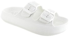 Womens Pillow Sliders Slides EVA Buckle Comfort Summer Beach Sandals Slippers