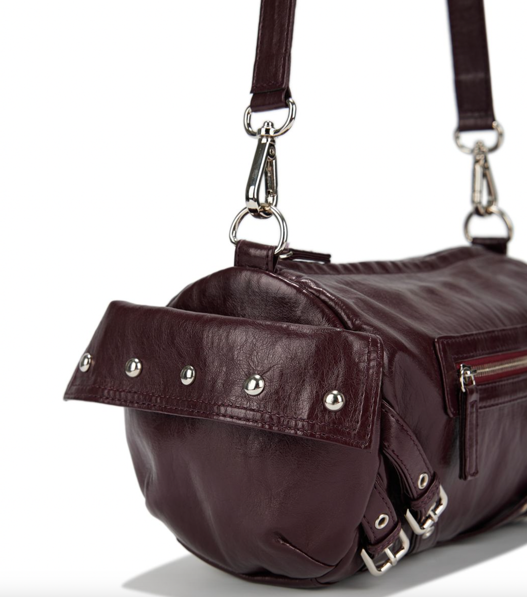 DEINET Stud Pocket Bag in Burgundy / DEINET Shoulder Bag | eBay