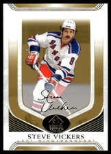Steve Vickers 2020-21 SP Signature Edition Legends Gold Script #24 NHL Hockey