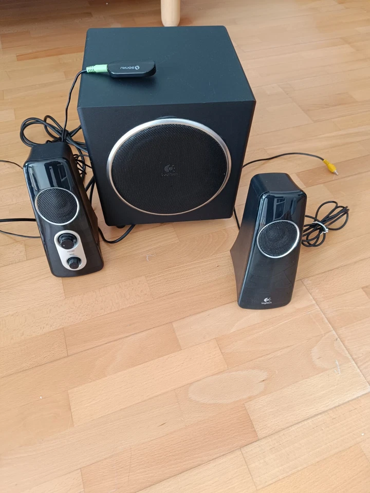 Speaker system Logitech z523 black with subwoofer (+ additional Sonru bluetooth