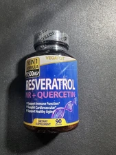 Resveratrol 11500mg Max Strength w/ Quercetin For Anti-Aging Antioxidant 90 Caps