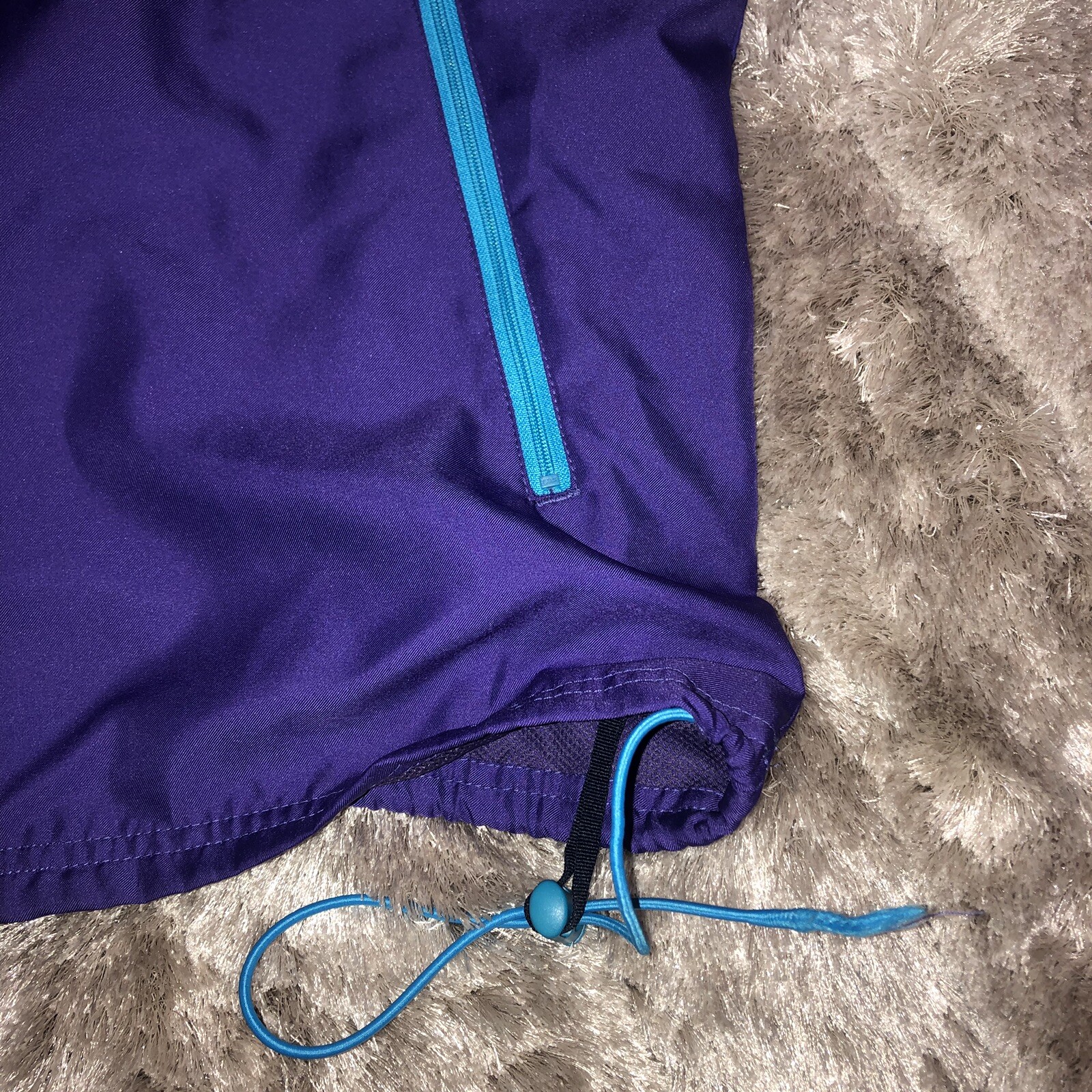 FILA Sony Ericsson Open Tenis Purple Hooded Adjustable Windbreaker Jacket Small