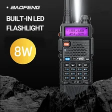 UV-5R 8W VHF UHF Dual-Band Ham Handheld Walkie Talkies Two Way Radios
