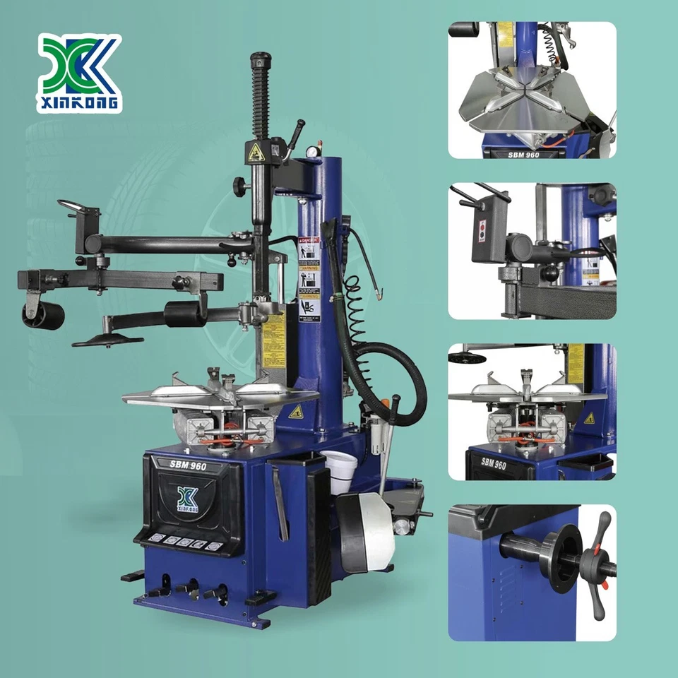 XK Auto Tire Changer Wheel Balancer Machine Rim Balancer Combo 960 690 2.0HP Foto 3 de 4