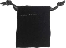 120 Black Velvet Drawstring 1 ¾ x 2 Pouches Draw String Jewelry Gift Bags Pouch