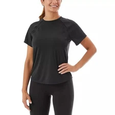 Member's Mark Women's Short Sleeve Work It Out Active Tee Black