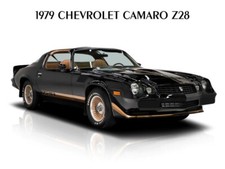 1979 Chevrolet Camaro Z28 Metal Sign Large Size 12 X 16 - Free Shipping