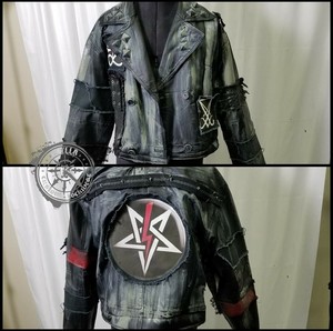 jaqueta de couro punk