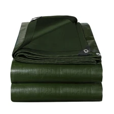 Heavy Duty Tarp Poly Tarpaulin Boat Tent Waterproof Outdoor Canopy Shade Cover