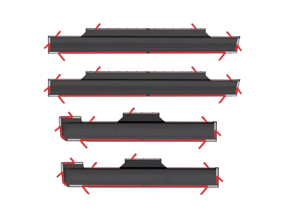 Panel basculante negro mate Trail Armor 3M TapeOn para Ford F250 F350 1999-2016 doble Foto 3 de 4