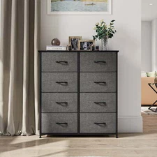 Uforic 8 Drawers Dresser Chest of Drawers for Bedroom Fabric Storage Dressers