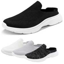 Women Mules Shoes Slip on Sneakers Breathable Lightweight Loafer Shoes