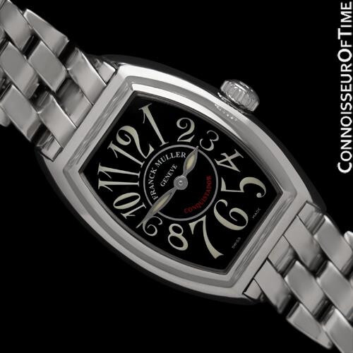 FRANCK MULLER CONQUISTADOR 8005 L QZ Ladies SS Steel Watch Mint